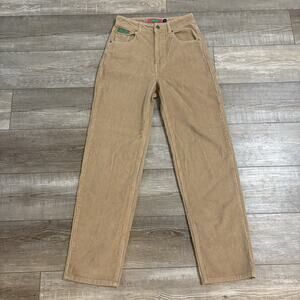 Empyre Pants Womens 2 Tan Tori Corduroy Relaxed Loose Baggy Skater Straight Leg